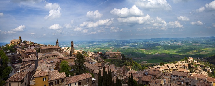 Panorama di Montalcino